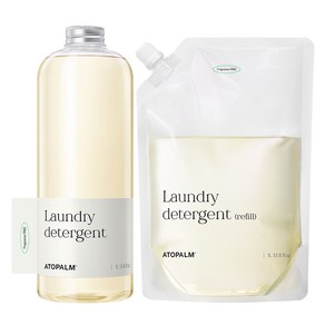 아토팜 유아 세탁 세제 1000ml + 리필 1000ml, 1세트, 1L