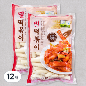 칠갑농산 밀 떡볶이, 1kg, 12개