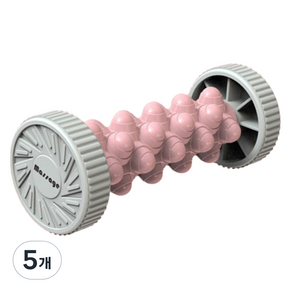 록스 건강 마사지 풋롤러 발바닥 지압기, 핑크, 5개