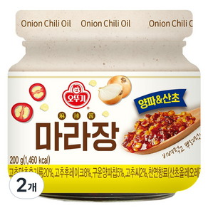 오뚜기 마라장 양파 & 산초, 2개, 200g