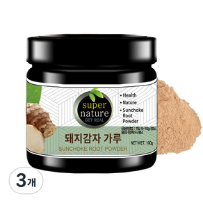 스타일쿡 돼지감자분말, 3개, 100g