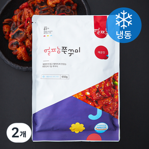 얼짱쭈꾸미 매운맛 (냉동), 2개, 650g