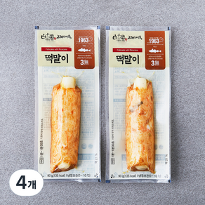 고래사어묵 떡말이, 90g, 4개