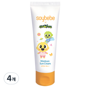 소이베베 신비아파트 유아용 선크림 SPF50+ PA+++, 80g, 4개