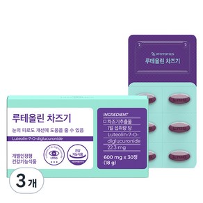 피토틱스 루테올린 차즈기 18g, 3개, 30정