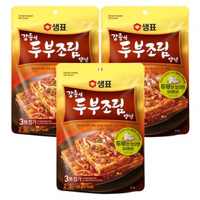 샘표 강릉식 두부조림 양념, 140g, 3개