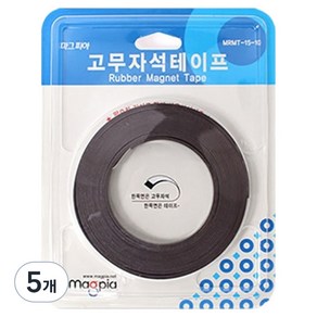 마그피아 고무자석 테이프 MRMT-15-10, 5개