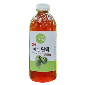 예가촌 매실청 하동 매실 원액 100% 매실액 발효액 국산 매실액기스, 1L, 1개