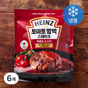 하인즈 토마토 함박 스테이크 (냉동), 380g, 6개