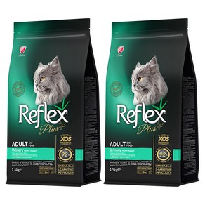 리플렉스 어덜트 고양이 플러스 유리너리 건식사료, 닭, 1.5kg, 2개