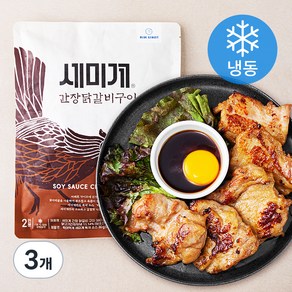 블루스트리트 세미계 간장 닭갈비 구이 (냉동), 410g, 3개