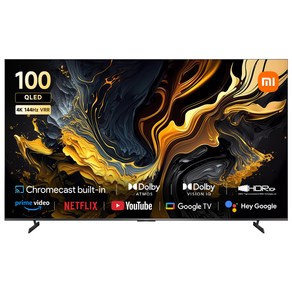 샤오미 4K UHD QLED Max 2025 디스플레이 스마트 TV, 254cm(100인치), L100MA-MAXEA, 벽걸이형, 방문설치