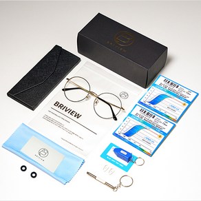 브리뷰 Optician Made 와그너 라운드 블루라이트 차단 안경 고급형