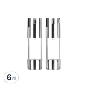 NO캡 실버 진공에센스 용기 30ml, 6개