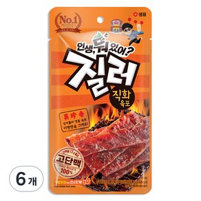 질러 직화 육포, 45g, 6개