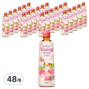 티로그 납작복숭아 아이스티 홍차 제로, 500ml, 48개