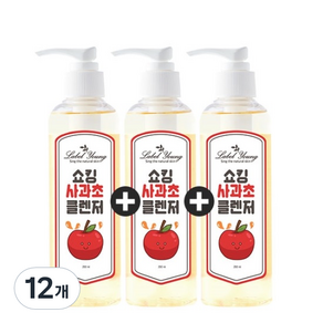 라벨영 쇼킹사과초 클렌저, 12개, 200ml