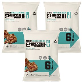 심플잇 단백질바 미니 14p, 168g, 3개