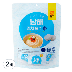 몽고식품 남해 멸치 육수원, 80g, 2개