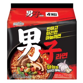 남자라면 115g, 4개