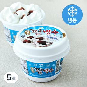 서주 연유 팥빙수 (냉동), 250ml, 5개