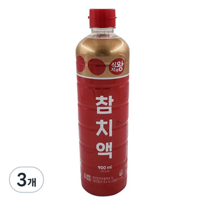 식자재왕 참치액, 900ml, 3개