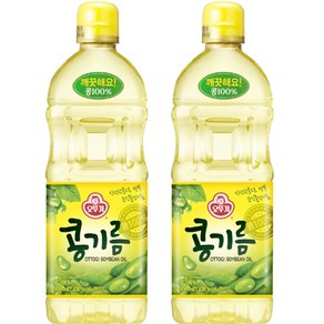 오뚜기 콩기름, 900ml, 2개