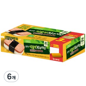 풀무원 지구식단 식물성 콩으로 만든 런천미트, 190g, 6개