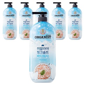 오가니스트 히말라야 핑크솔트 바디워시 포레스트 민트향, 865ml, 6개