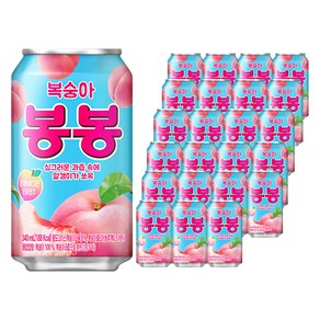 복숭아 봉봉, 340ml, 24개