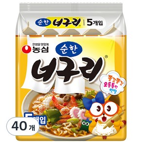 농심 너구리 순한맛, 40개