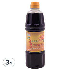 미래웰푸드 홍게다시마 간장소스, 3개, 900ml