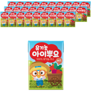 팔도 유기농 아이뿌요, 레드, 32개, 120ml