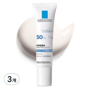 라로슈포제 유비데아 엑스엘 멜트인 선크림 SPF50+ PA++++, 3개, 30ml