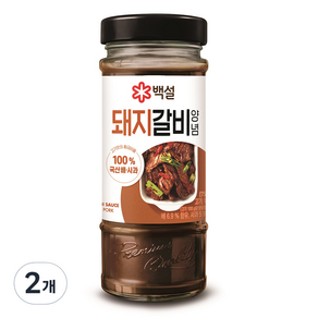 백설 돼지갈비양념, 500g, 2개