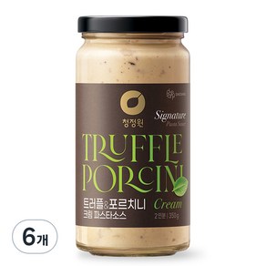 청정원 트러플 앤 포르치니 크림 파스타소스, 350g, 6개