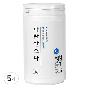 크리오 생활물가 과탄산소다 세탁표백, 1kg, 5개