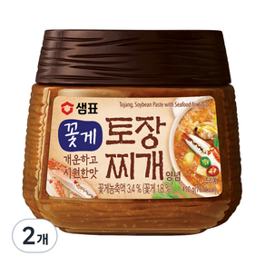 샘표 꽃게 토장 찌개양념, 450g, 2개
