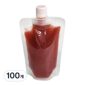 휴고잉 투명 스파우트 파우치 15파이 200ml, 1개입, 100개