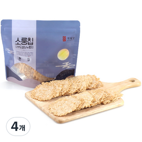 작월담 소룽칩 찹쌀현미 누룽지, 160g, 4개