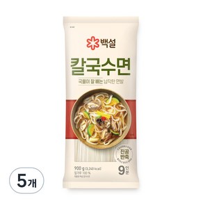 백설 칼국수면, 5개, 900g