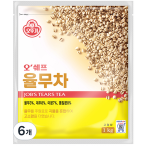 오뚜기 율무차, 1kg, 1개입, 6개