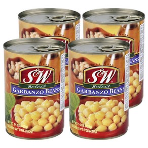 S&W 병아리콩 통조림, 400g, 4개