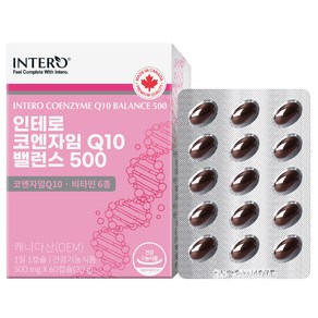 인테로 코엔자임Q10 코큐텐 30g, 60정, 1개