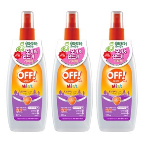 OFF 미스트액 모기기피제, 177ml, 3개