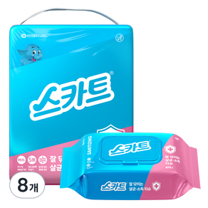 스카트 잘닦이는 살균 소독 티슈 60p