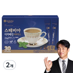 맥널티커피 스테비아 디카페인 커피믹스, 9.5g, 30개입, 2개