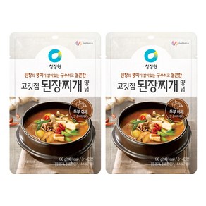 청정원 고깃집 된장찌개 양념, 130g, 2개