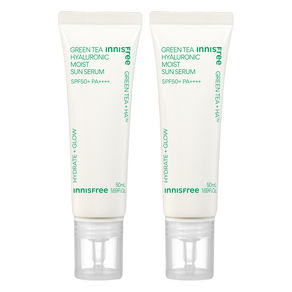 이니스프리 그린티 히알루론산 수분 선세럼 SPF50+ PA++++, 50ml, 2개