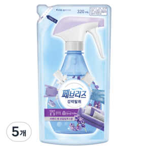 페브리즈 섬유탈취제 라벤더 앤 유칼립투스향 리필, 320ml, 5개